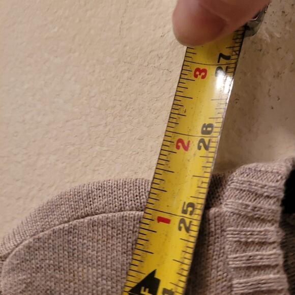 Vtg Floral Embroidered Women's Cadigan Sweater Tan & Pink Size M Ppreppy Boho - Picture 8 of 10